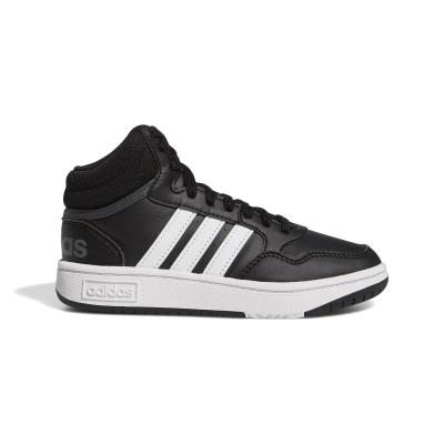 adidas kids hoops mid shoes (GW0402) - BLACK/BLACK