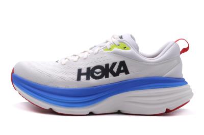 Hoka One One M Bondi 8 Παπούτσια Για Τρέξιμο-Περπάτημα (1123202-BVR) Λευκό