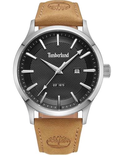 TIMBERLAND TRUMBULL - TDWGB0041003,  Silver case with Brown Leather Strap