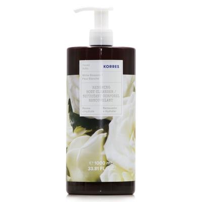 Korres Body Cleanser White Blossom (1000ml) - Αφρόλουτρο Λευκά Άνθη