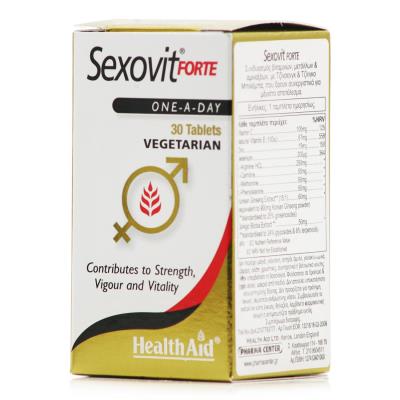 Health Aid Sexovit Forte (30tabs) - Τόνωση Ανδρικής & Γυναικείας Σεξουαλικότητας