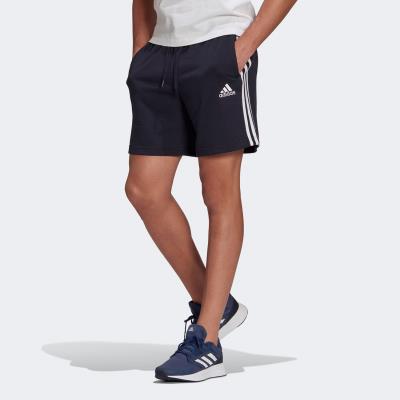 ESSENTIALS FRENCH TERRY 3-STRIPES SHORTS ΜΠΛΕ