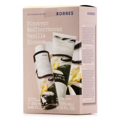 Korres Promo Mediterranean Vanilla Blossom Renewing Body Cleanser (250ml) & Body