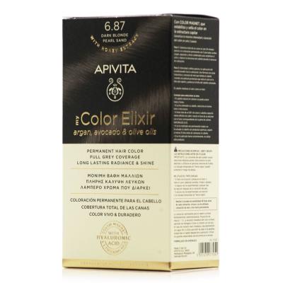 Apivita My Color Elixir (6.87) Ξανθό Σκούρο Περλέ Μπεζ - Μόνιμη Βαφή Μαλλιών