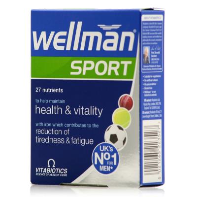 Vitabiotics Wellman Sport (30tabs) - Συμπλήρωμα Διατροφής για άνδρες που Αθλούντ