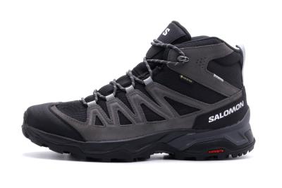 Salomon X Ward Leather Mid Gtx Παπούτσια Ορειβασίας - Πεζοπορίας (471817) Μαύρο