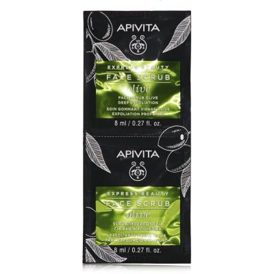Apivita Express Beauty Face Scrub With Olive (2x8ml) - Scrub Προσώπου με Ελιά, Β