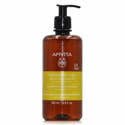 Apivita Frequent Use Daily Shampoo Eco Pack (500ml) - Σαμπουάν Καθημερινής Χρήση
