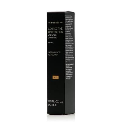 Korres Activated Charcoal Corrective Foundation SPF15 ACF3(30ml) - Διορθωτικό Ma