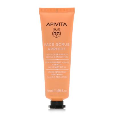 Apivita Face Scrub Apricot (50ml) - Gel Ήπιας Απολέπισης με Βερίκοκο