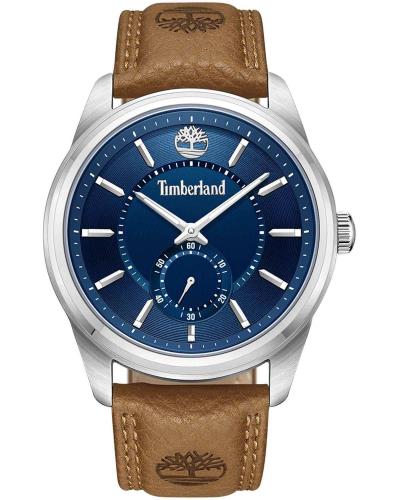 TIMBERLAND NORTHBRIDGE - TDWGA0029702,  Silver case with Brown Leather Strap