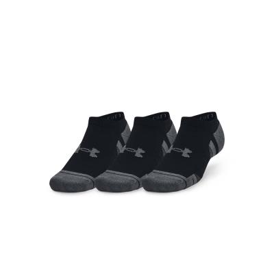 Under Armour Unisex Performance Cotton 3 Pack No Show Socks Μαύρο 1379526-001 (U