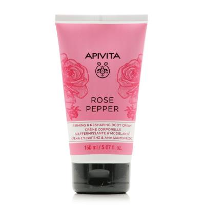 Apivita Rose Pepper Body Cream (150ml) - Κρέμα Σύσφιξης & Αναδιαμόρφωσης Σώματος