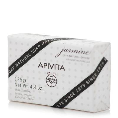 Apivita Natural Soap With Jasmine (125gr) - Σαπούνι με Γιασεμί & Λεβάντα