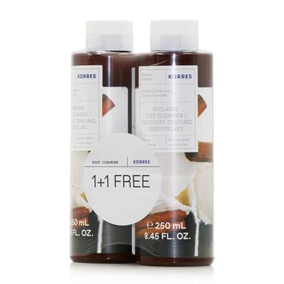 Korres Promo Vanilla Cinnamon Body Cleanser (2x250ml) - Αφρόλουτρο Βανίλια & Καν