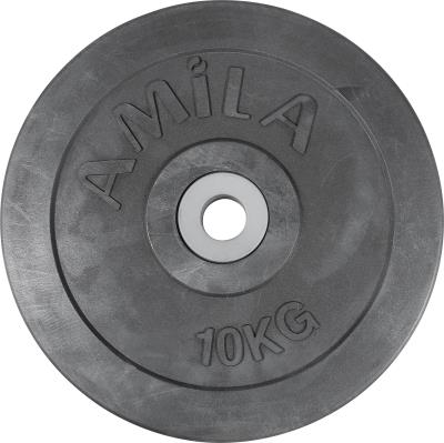 Amila Δίσκος Amila Rubber Cover A 28Mm 10Kg (44474) Μαύρο