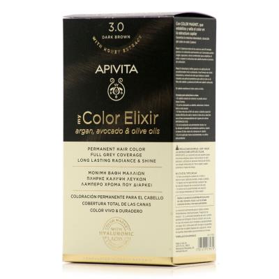 Apivita My Color Elixir (3.0) Dark Brown (155ml) - Μόνιμη Βαφή Μαλλιών, Καστανό 