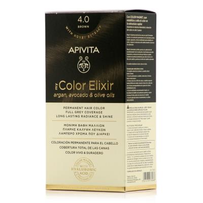 Apivita My Color Elixir (4.0) Brown (155ml) - Μόνιμη Βαφή Μαλλιών, Καστανό